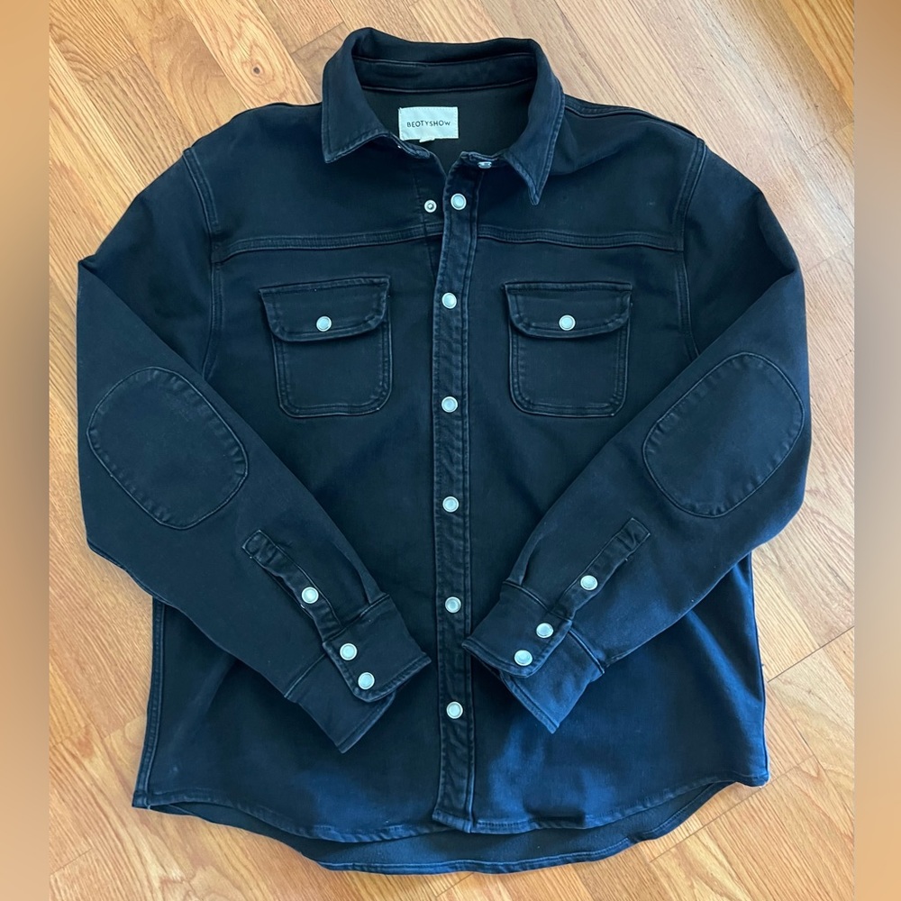 BEOTYSHOW Mens Sunday Heavy Shirt Jacket L